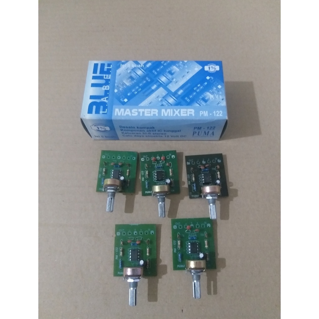 Jual KIT PRE AMP PENGUAT MIC 1 IC RC 4558 PM 122 PUMA PRODUCT Shopee