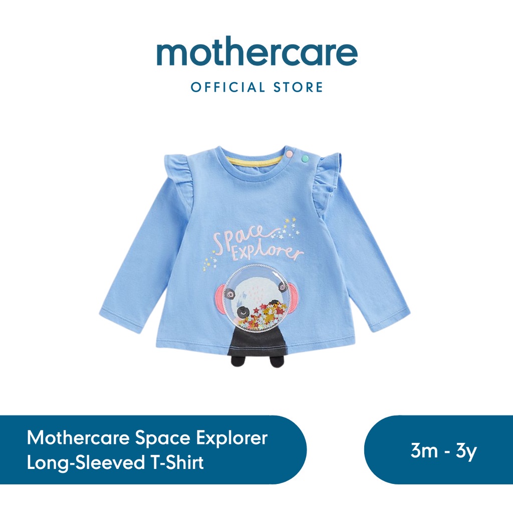Jual Mothercare Space Explorer Long-Sleeved T-Shirt Kaos Bayi