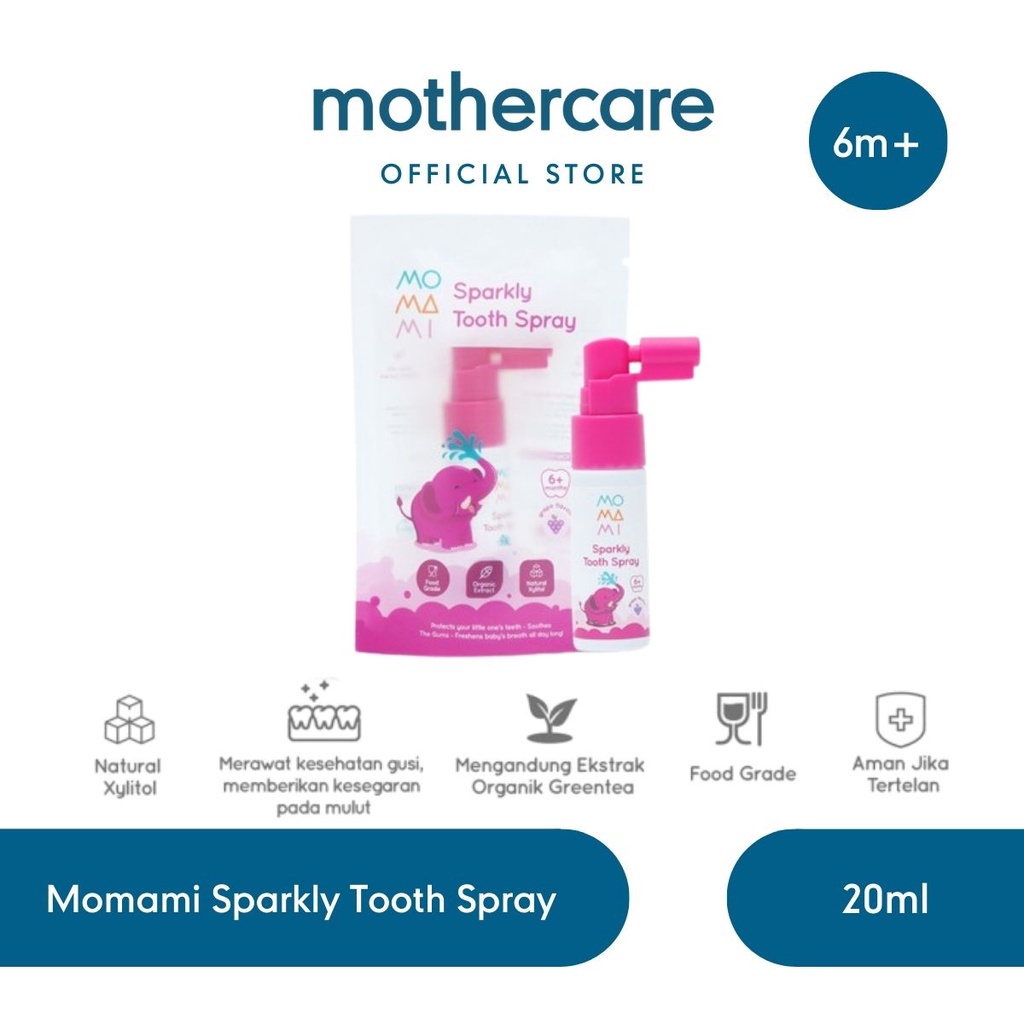 Jual Momami Sparkly Tooth Spray 20ml - Semprotan Perawatan Gigi Anak ...