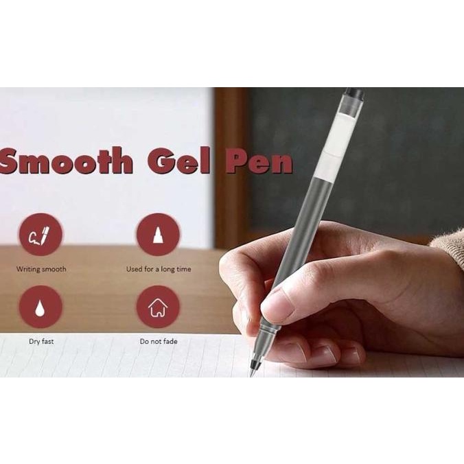 Jual XIAOMI Pena Pulpen Mi Jumbo Gel Ink Pen 0.5MM isi 10Pc Original