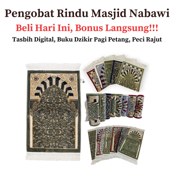Jual [Original] Sajadah Premium Raudhoh Sajadah Sholat Premium Asli ...