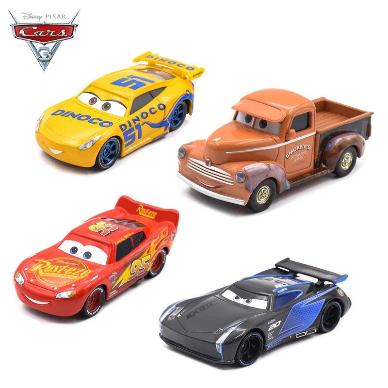 Jual Disney Pixar Cars 2 3 Lightning McQueen Mack Truck Mater Diecast ...