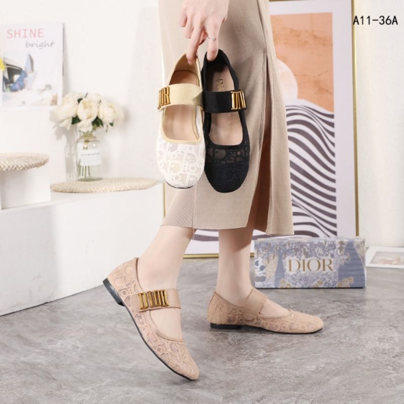 ディオール スリングバック バレエフラットシューズ
