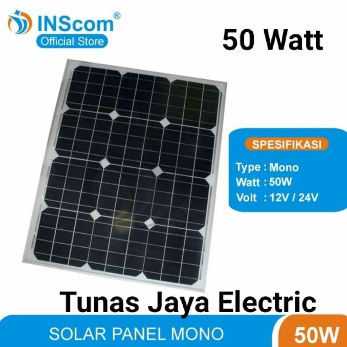 Jual Solar Panel / Panel Surya / Solar Cell 50Wp Mono Inscom Star ...