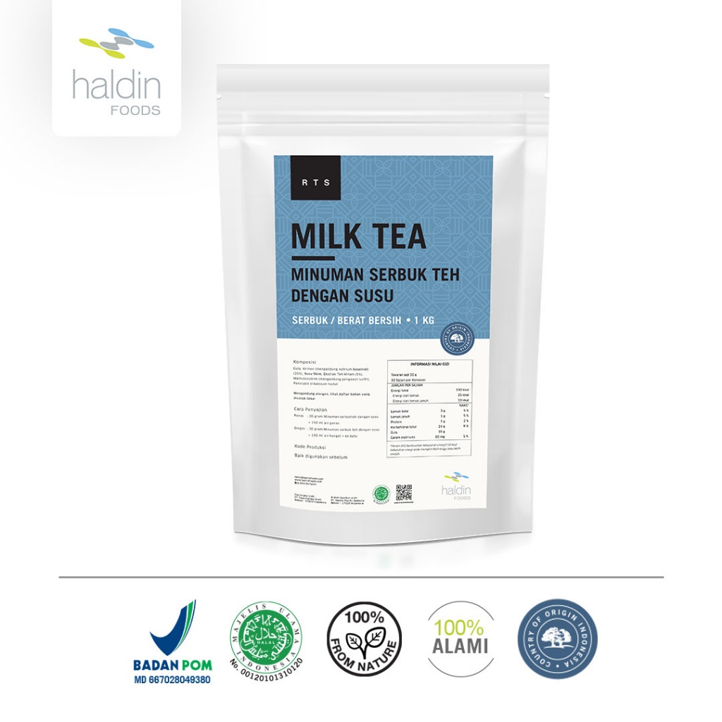 Jual Haldinfoods Teh Susu Bubuk Lk Tea Powder - 1 Kg | Shopee Indonesia