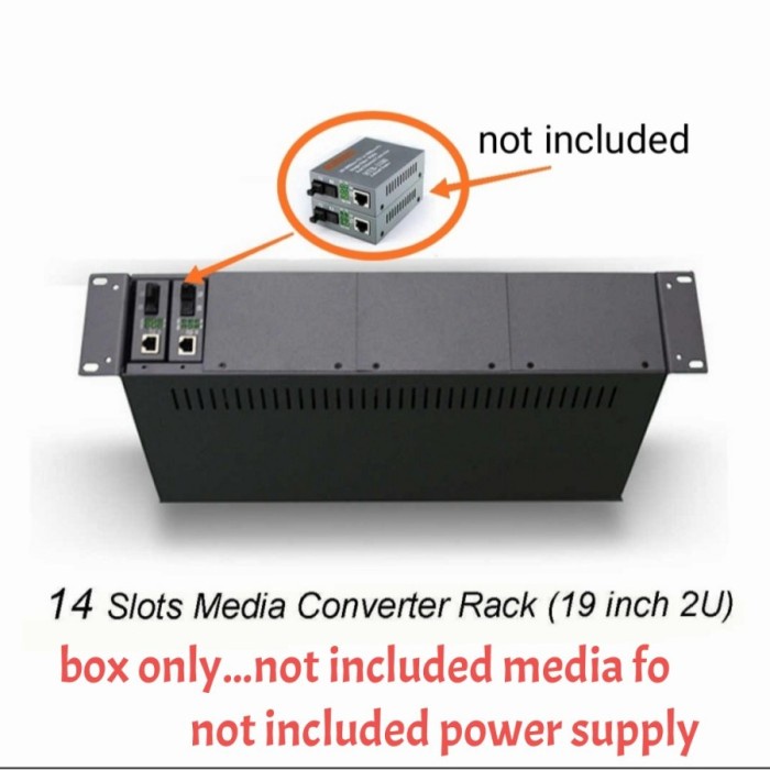 Jual LIMITED EDITION RACK BOX HTB 14 SLOT PORT 2U MEDIA FIBER OPTIC ...