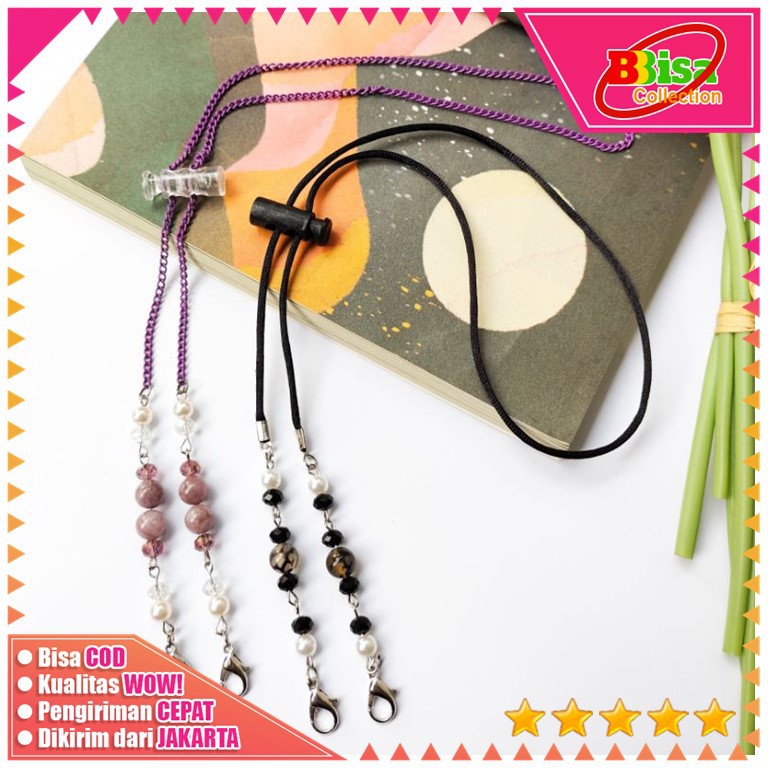 Jual MM - Strap Masker Hijab 2 in 1 Adjustable Strap Tali Mask Kalung ...
