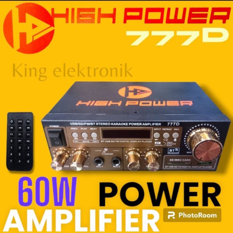 Jual AMPLI AMPLIFIER HIGH POWER 777D AC/DC | Shopee Indonesia