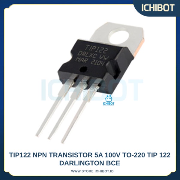 Jual TIP122 NPN Transistor 5A 100V TO-220 TIP 122 DARLINGTON BCE ...