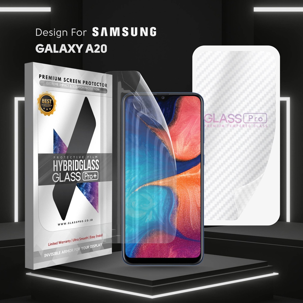 Jual Hybrid Glass Premium Anti Gores Hydrogel SAMSUNG Galaxy A20
