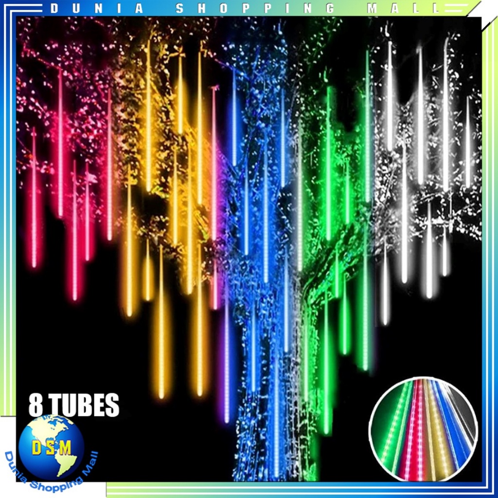 Jual DSM Lampu Meteor LED isi 8 Tabung/45cm Lampu Meteor Set 8 Tubes 4 ...