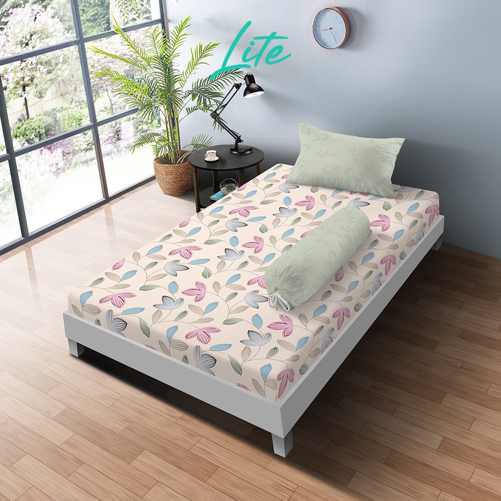 Jual Kintakun LITE Sprei Set 100 x 200 / 120 x 200 Single Alora Flower