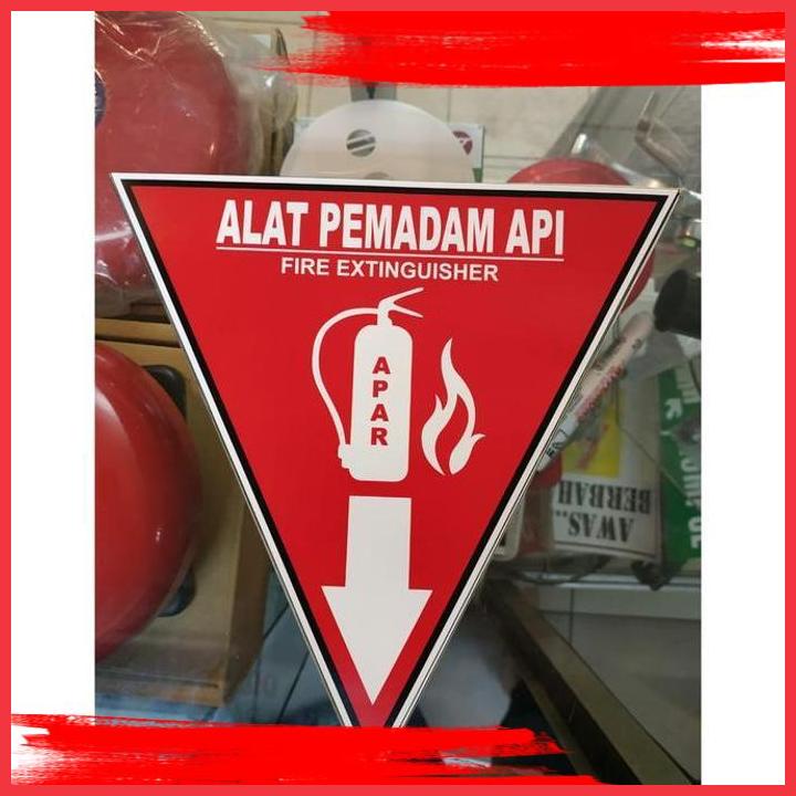 Jual Sai Sticker Segitiga Apar X Cm Sign Rambu Stiker Alat Pemadam Api Shopee Indonesia