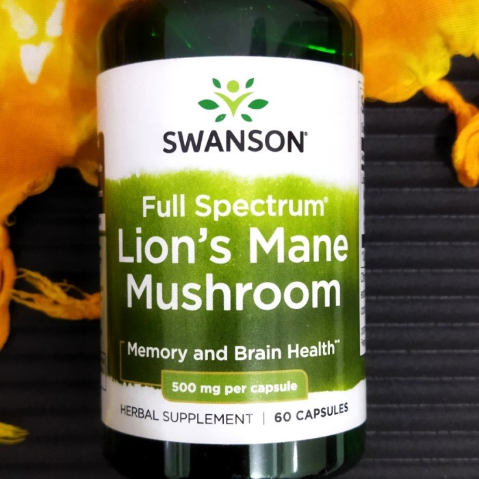 Jual LION'S MANE, SWANSON, 60 CAPS | Shopee Indonesia