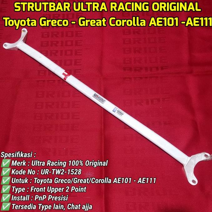 Jual Front Strutbar Toyota Great Corolla AE101 AE111 Original Ultra