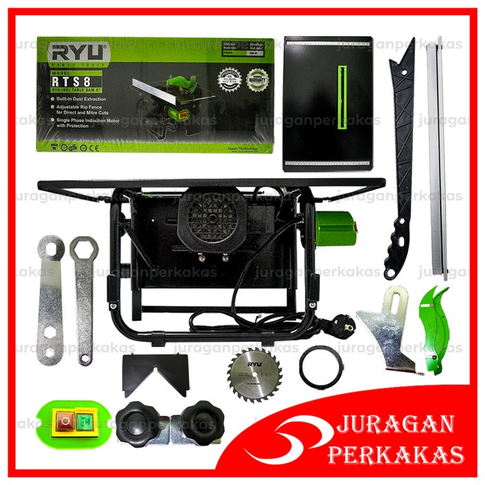 Jual RYU RTS 8 TABLE SAW MEJA POTONG KAYU MESIN GERGAJI CIRCULAR SAW 8 ...