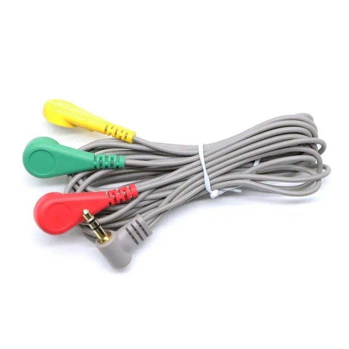 Jual Kabel EMG EKG ECG Cable for Heart Muscle Sensor Detak Jantung Otot ...