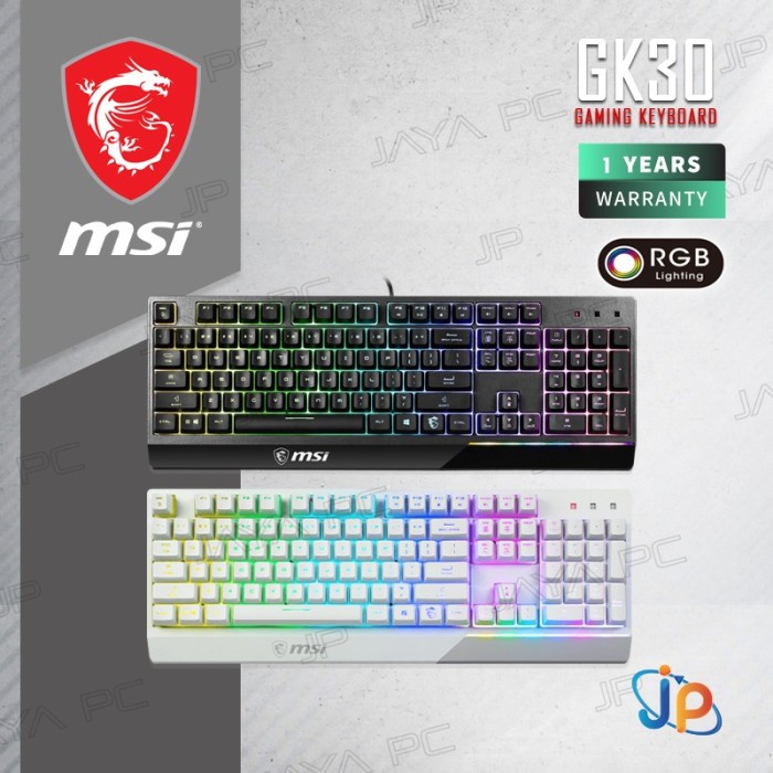 Jual Keyboard Gaming MSI Mechanical Vigor GK30 RGB | Shopee Indonesia