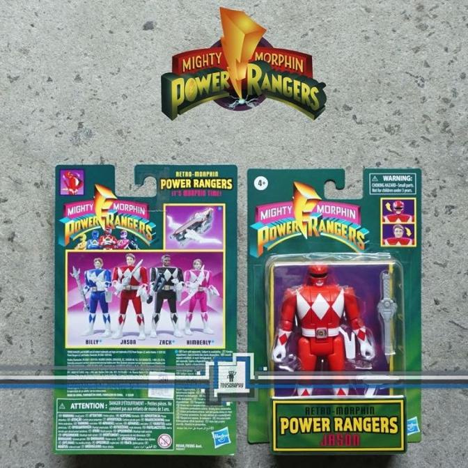 Jual Power Rangers RETRO MORPHIN RED Ranger Jason Auto Morphin Classic ...