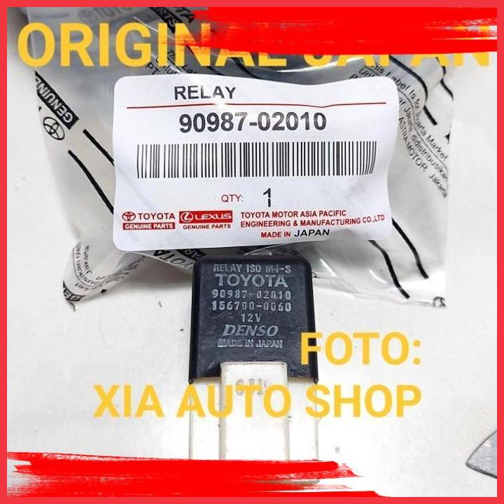 Jual (xia) relay efi relay toyota kaki 4 hitam 12v allnew corolla