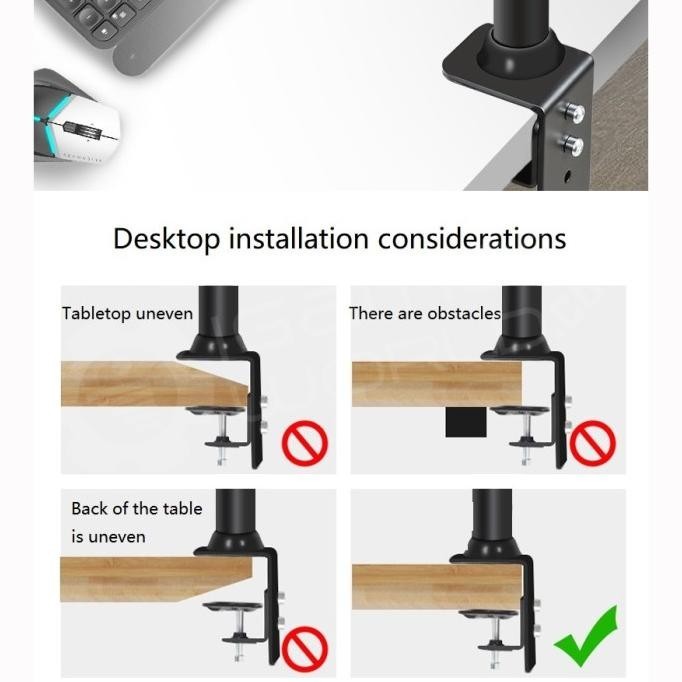 Jual Harga Disc Single Led Lcd Monitor Stand Desk Mount Stand Monitor Up To Inch Shopee