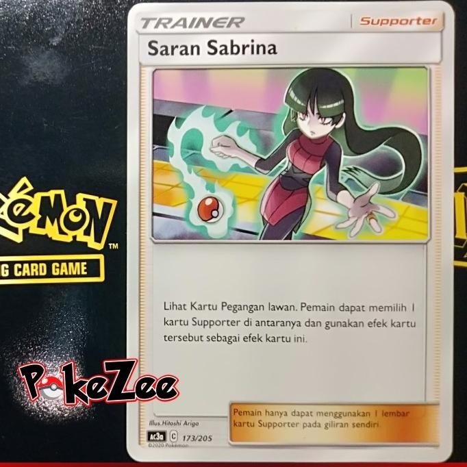 Jual Saran Sabrina Kartu Trainer Supporter Pokemon TCG Indonesia ...