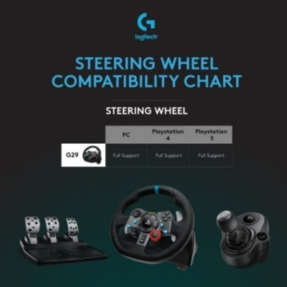 Jual [LIMITED QUALITY] Logitech G29 Driving Racing Wheel + Logitech ...