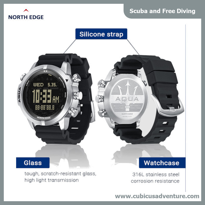Jual Dive Computer North Edge Aqua Scuba Diving Freediving Nitrox NDL