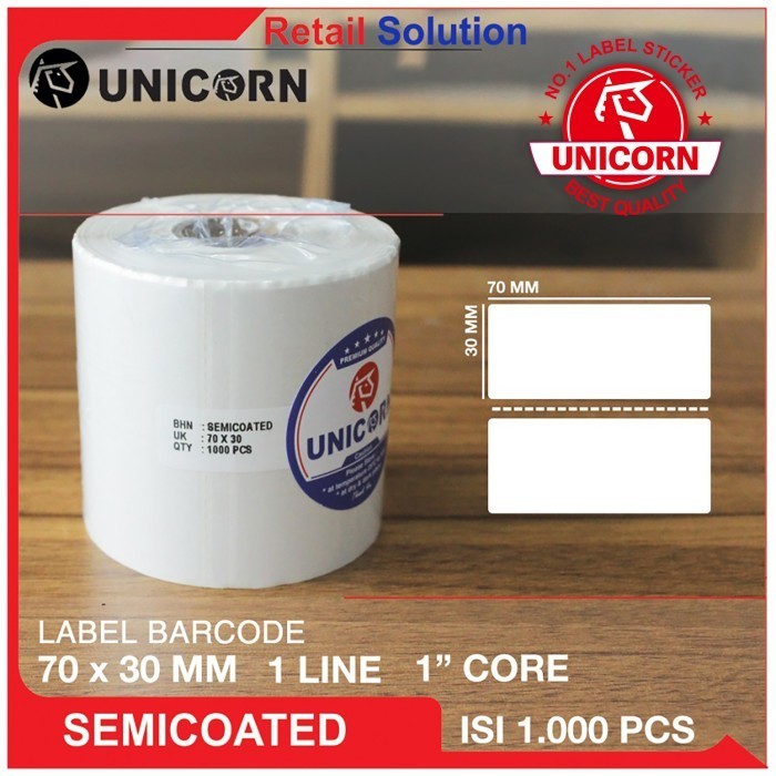 Jual Stiker Label Barcode Semicoat X Mm X Mm X Mm