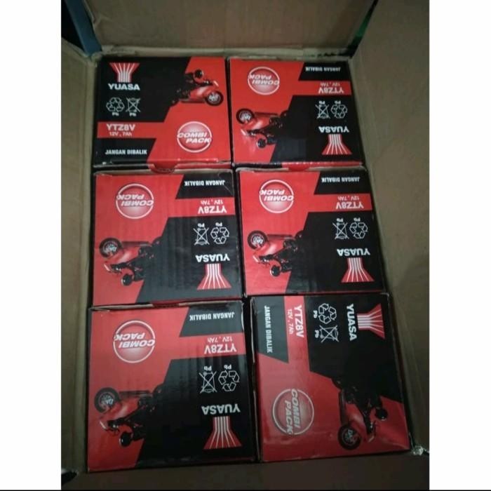 Jual AKI MOTOR KAWASAKI W175 KLX 150 KLX 250 AKI YUASA YTZ8V ORIGINAL