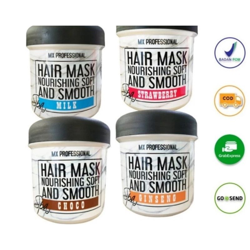 Jual MX Profesional Masker Rambut Hair Spa Hair Mask 500gr Smooth ...