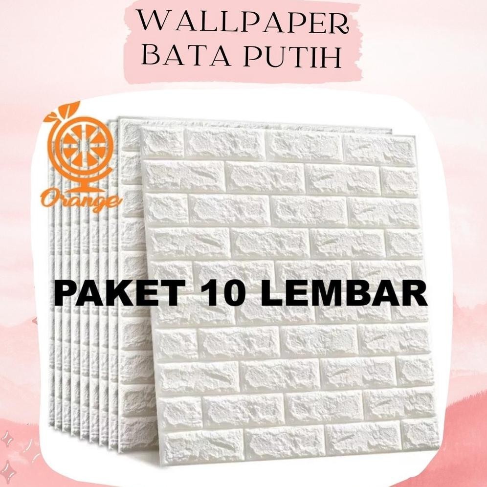 Jual Paket Lembar Wallpaper D Modern Foam Batu Bata Wallstiker Wallpaper Dinding D Foam Cod