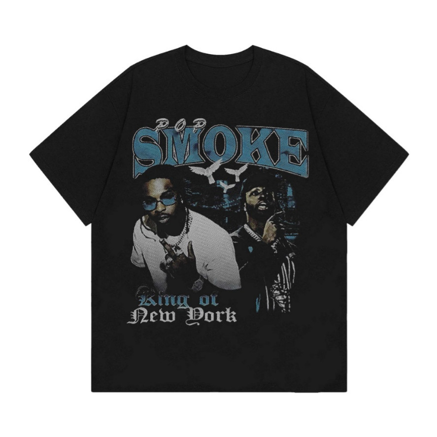 Jual Smoke T Shirt Atasan Baju Kaos Oversize Pria Hitam Dewasa Distro