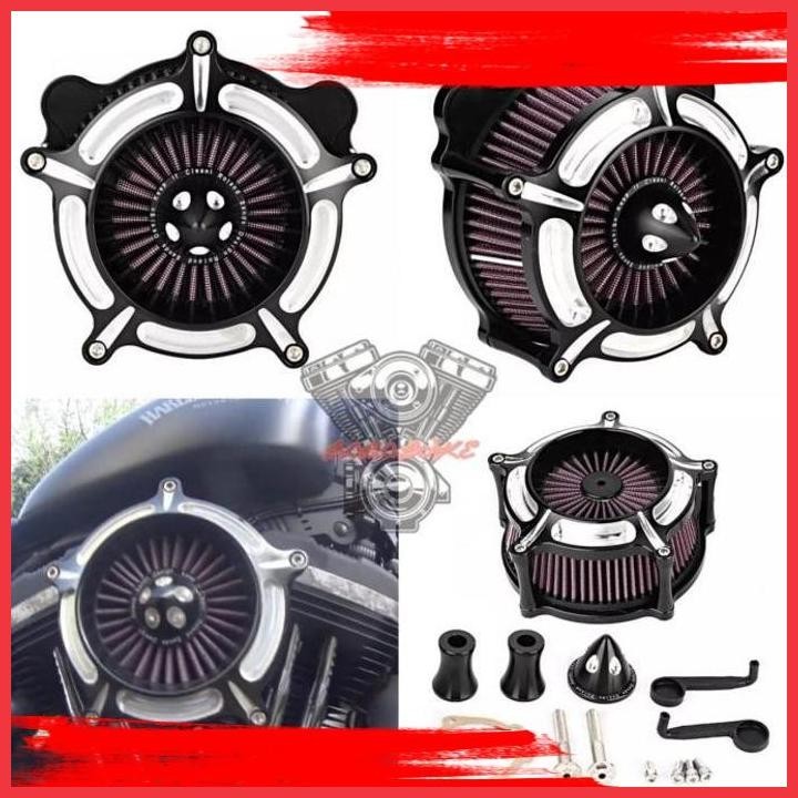 Jual (MIM) AIR FILTER HARLEY SPORTSTER FILTER UDARA CUT TURBINE