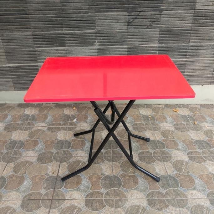 Jual meja lipat merah uk.88x88 | Shopee Indonesia