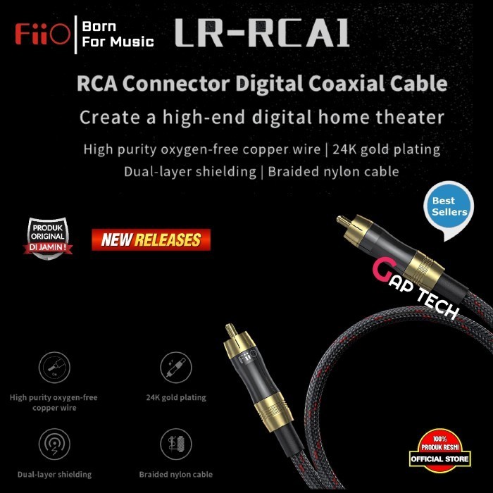 FiiO LR-RCA1, Cable Coaxial RCA