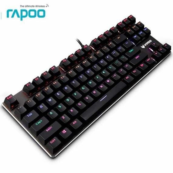 Jual RAPOO V500 PRO RGB BACKLIT MECHANICAL GAMING KEYBOARD - BLUE ...