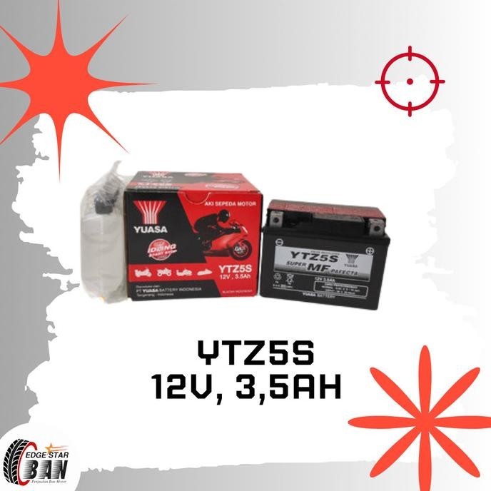 Jual Harga Promo Accu Yuasa Ytz5-S , Type Aki Kering , Beat , Vario