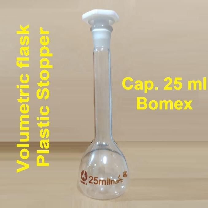 Jual New Labu Ukur 25 Ml Labu Takar Volumetric Flask With Roda Sanai Sanai Shopee Indonesia 1621