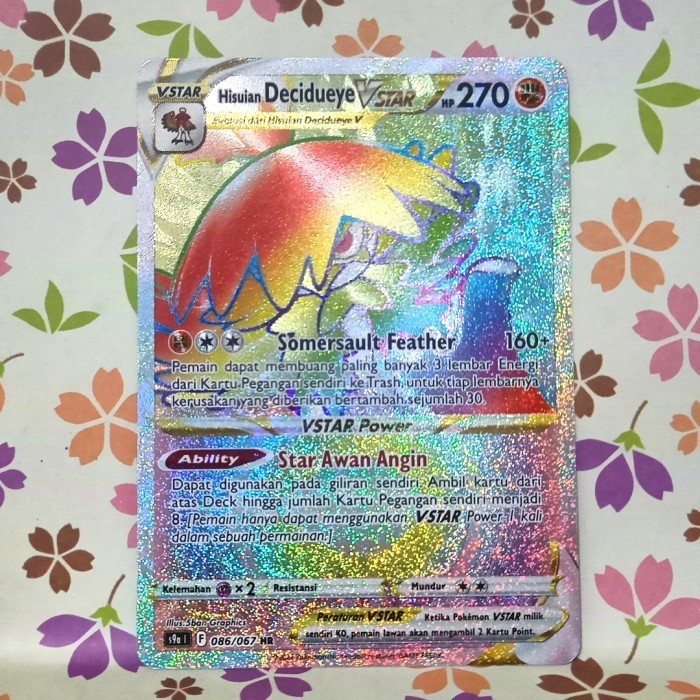 Jual hisuian decidueye VSTAR HR s9a 086/067 pokemon tcg indonesia ...