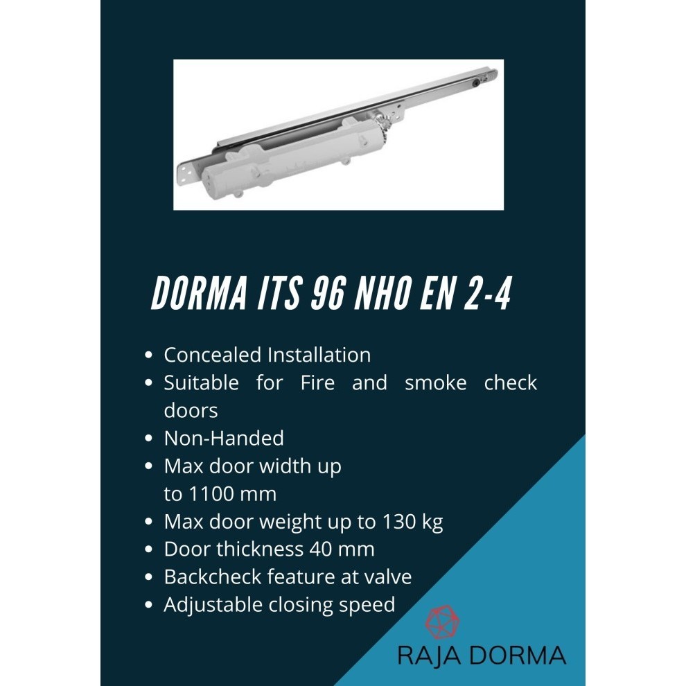 Jual Dorma Door Closer Its96 Nho En24 Dormakaba Its 96 Nonhold Open En 24 Terlaris Shopee