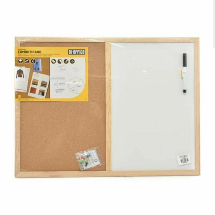 Jual Pin Board / Papan Mading Kayu Bi-Silque Papan Kombinasi Uk 60X45 ...