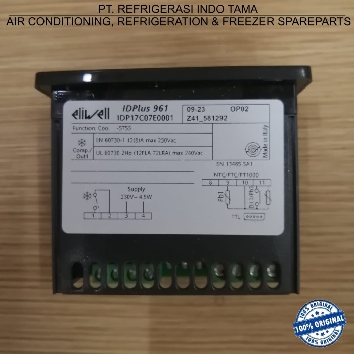 Jual Digital Thermostat Eliwell Id Plus 961 230V Shopee Indonesia