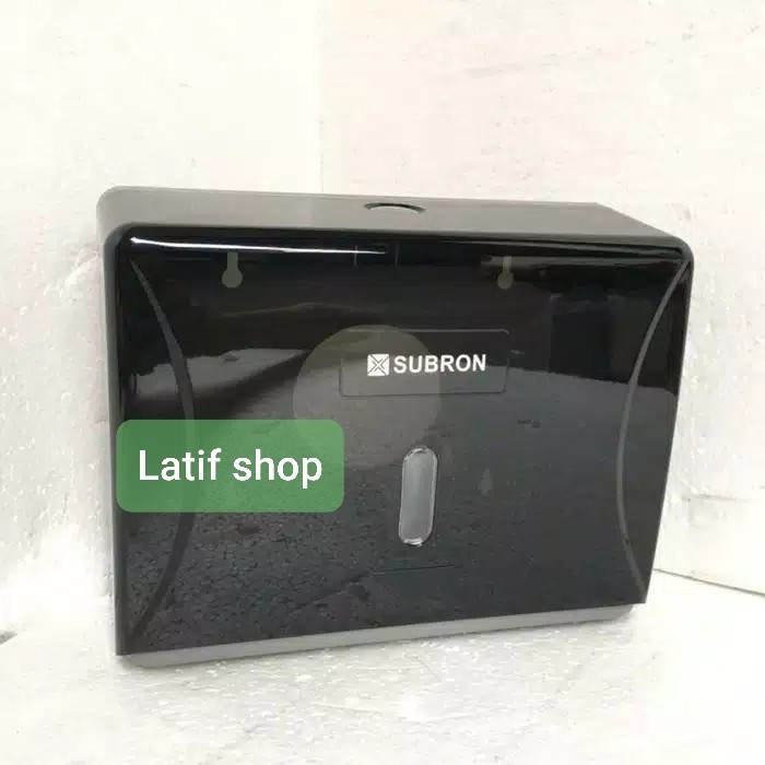 Jual Tempat Tissue Box Subron Hitam /Tissue Toilet Kamar Mandi /Tisseu ...