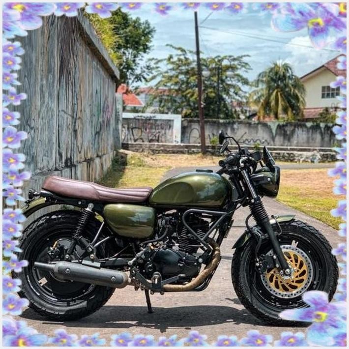 modifikasi w175 scrambler