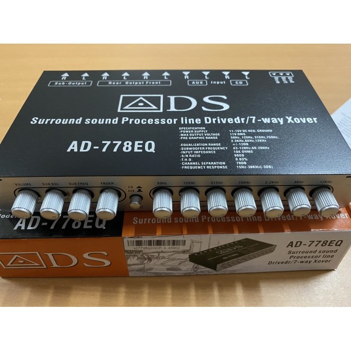 Jual Promo Preamp Equalizer Ads Ad-778Eq Parametrik Ads | Shopee Indonesia