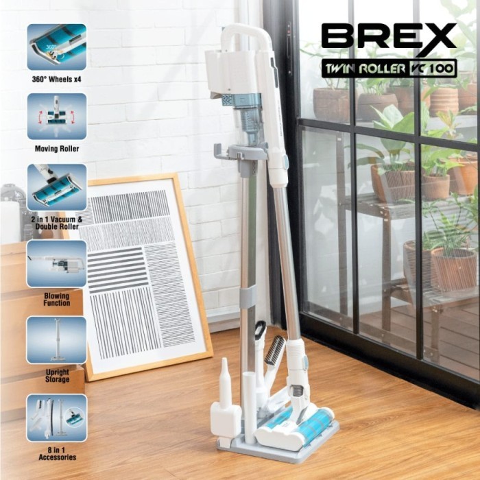 Jual BREX VC 100 3 in 1 VACUUM CLEANER CORDLESS (GARANSI RESMI