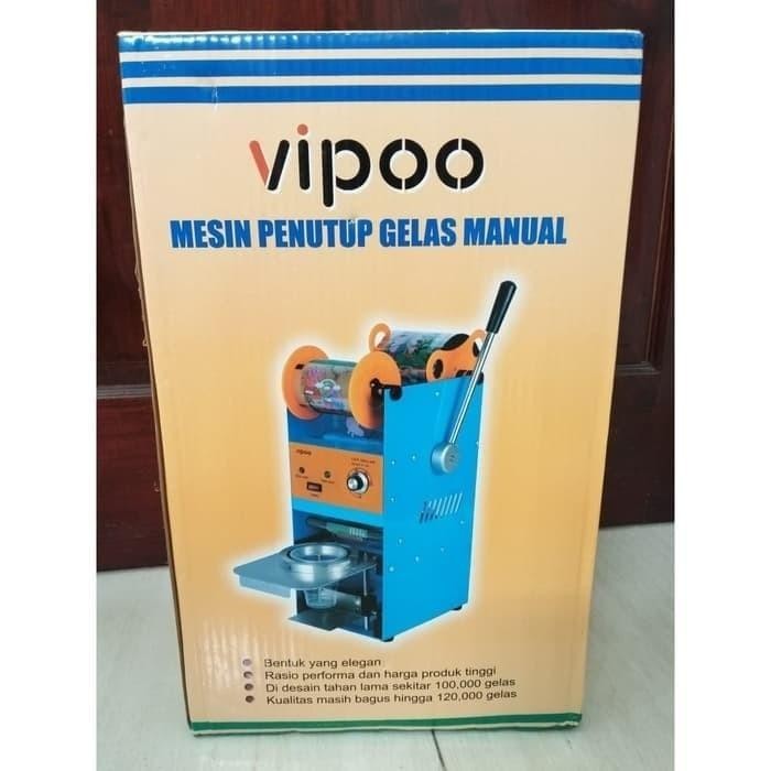 Jual Vipoo Press Gelas Plastik Sealing Machine Mesin Cup Sealer