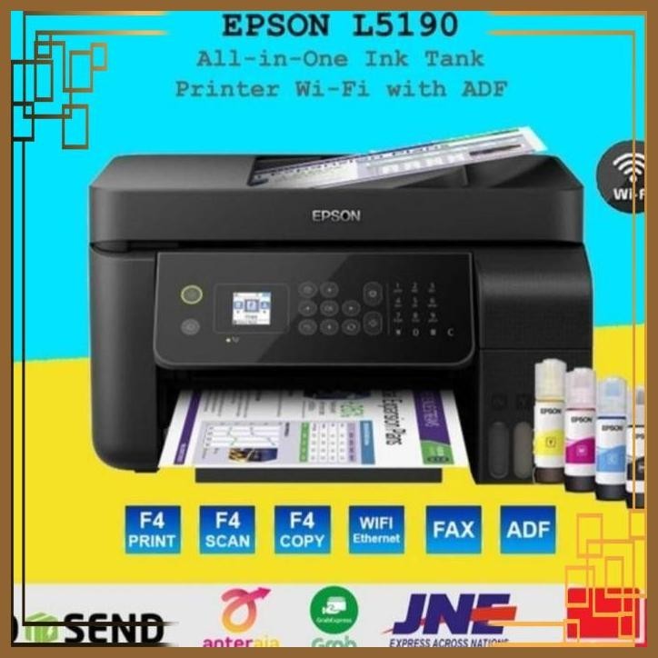 Jual Scm Printer Epson L5190 Eco Tank Multifungsi Print Copy Scan Fax Wifi Shopee Indonesia 1799