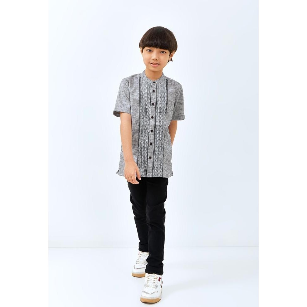 Jual Carvil Baju Koko Anak Arrayan - Grey | Shopee Indonesia